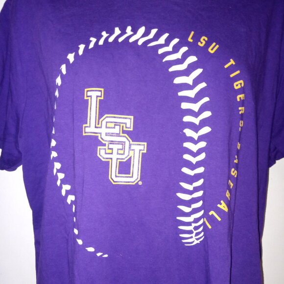 LSU Tigers Baseball T-shirt Brand New Without tag XL TG EG - Picture 5 of 5